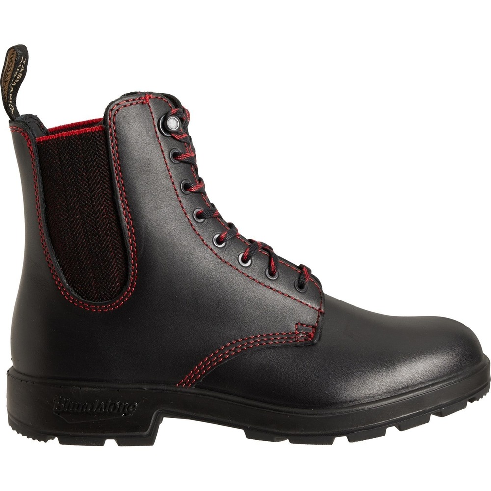 NEW Blundstone 2325 Originals Women Boots Sz 7.5 Lace-Up Leather Women Black Red - Picture 6 of 6